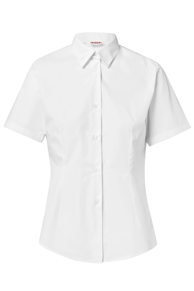 Llave llegar fácil de lastimarse Blusa blanca entallada de mujer Artel manga corta