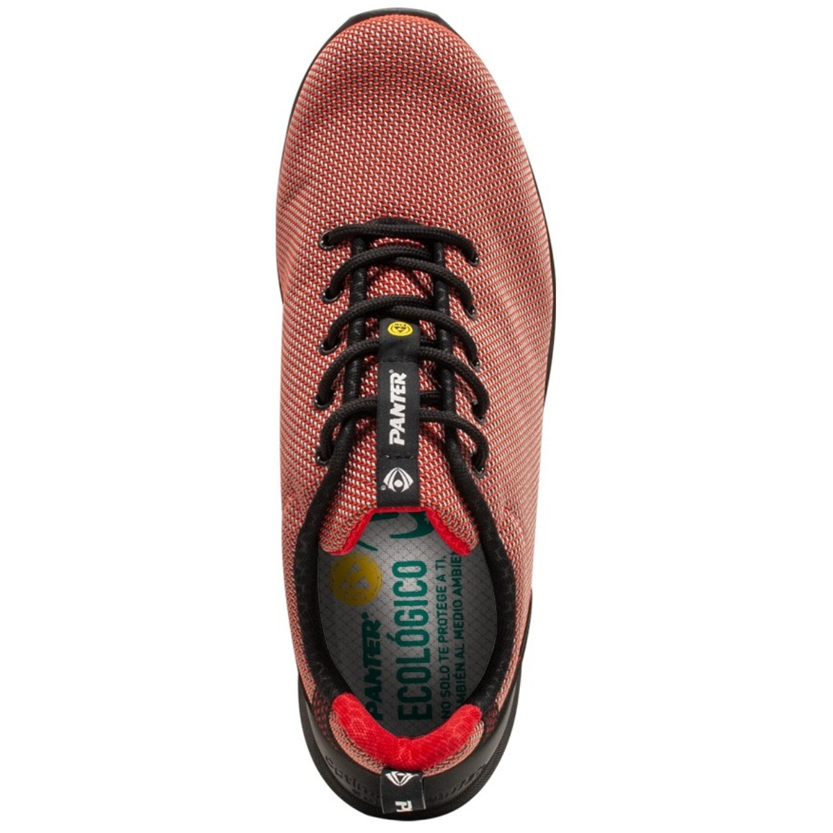 Calzado deportivo rojo ligero tejido ARMOTEX® muy resistente