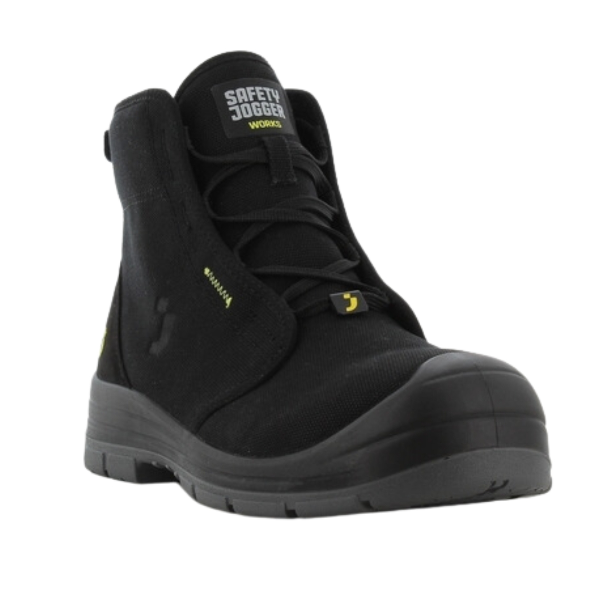 Bota con puntera negra de lona reciclada S1P SRC