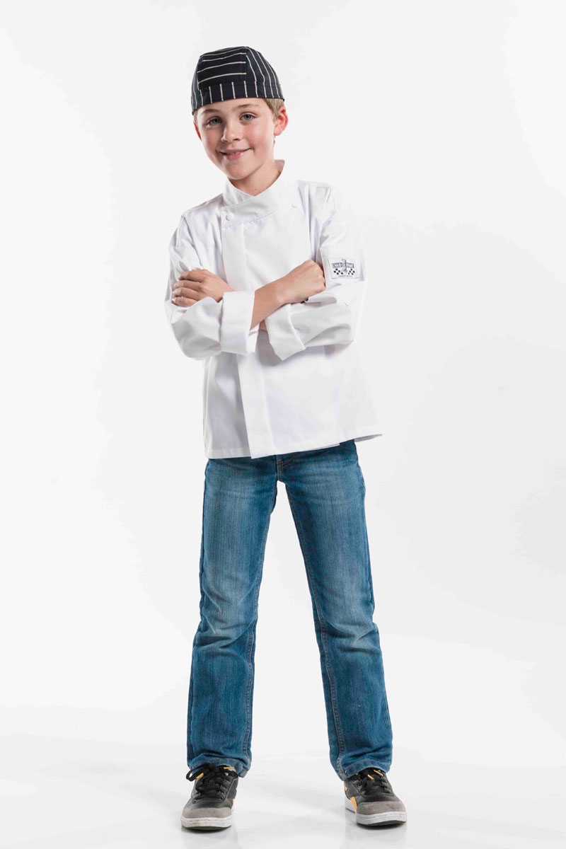 Chaqueta infantil cocinero en color blanco