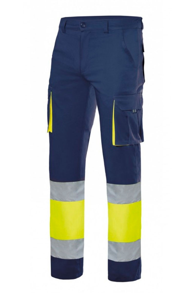 Pantalón de trabajo multibolsillos bicolor - ropa de trabajo y  vestuario laboral